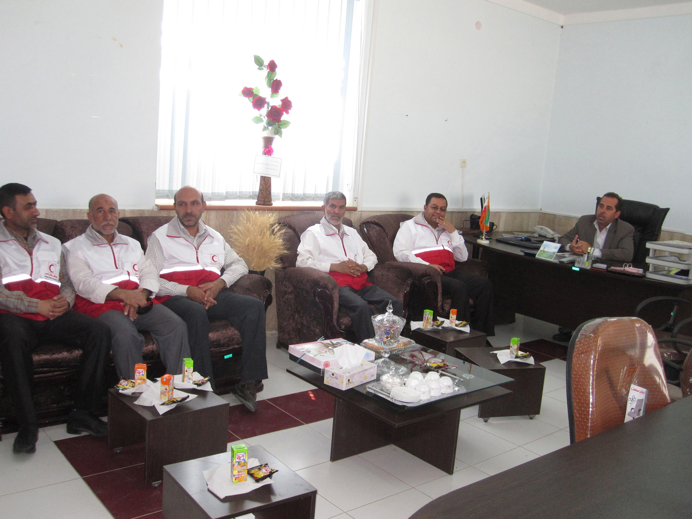 3 بازدید داوطلبان جمعیت هلال احمر از مدیریت جهاد کشاورزی