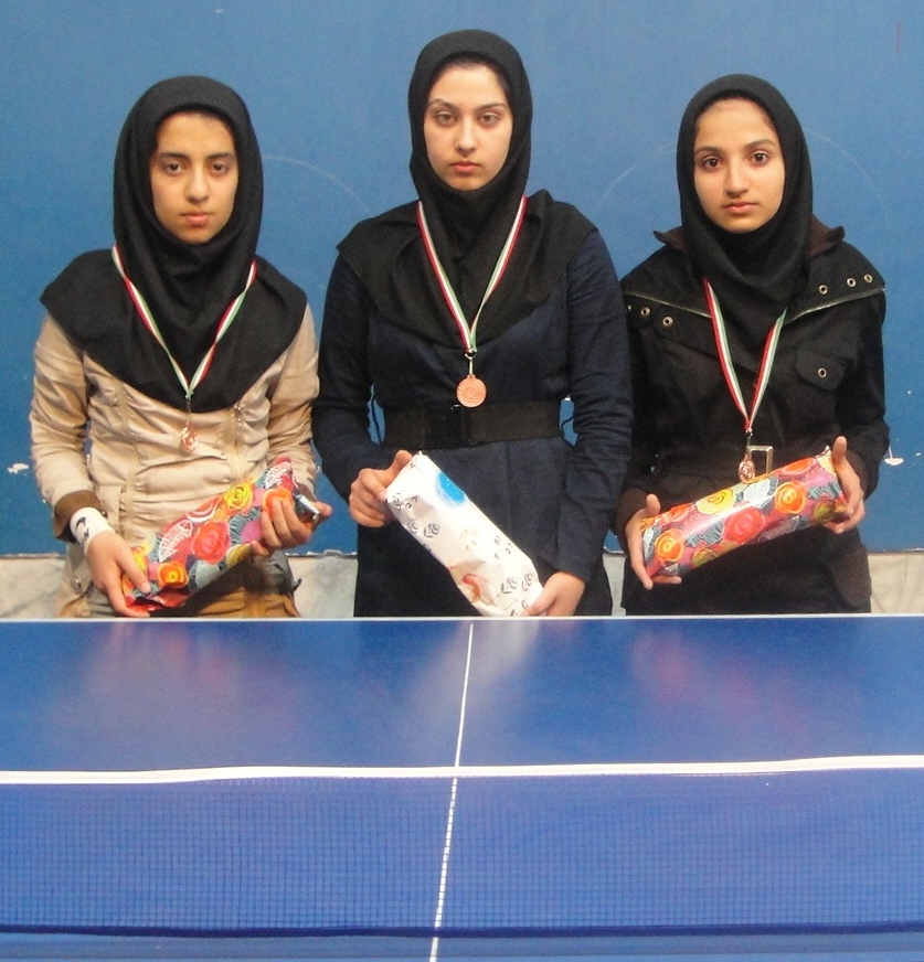دختران پینگ‌پینگ‌باز در اولین حضور استانی درخشیدند