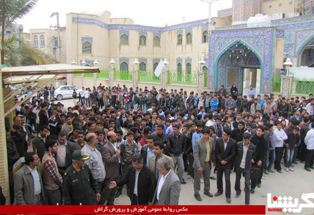میثاق دوباره دانش‌آموزان با شهدا