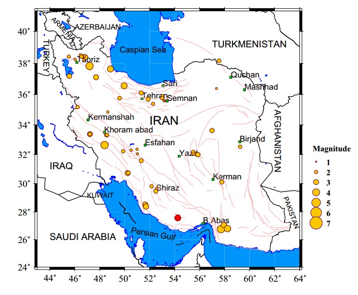 ۳ ریشتر زلزله میان لار و گراش