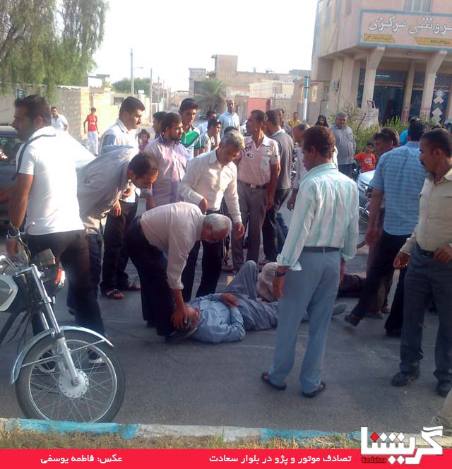 تصادف دو موتورسوار را به بیمارستان فرستاد