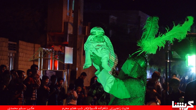 شبیه حضرت علی‌اصغر(ع) در هیات شاهزاده قاسم(ع)