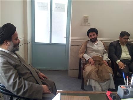 دیدار مدیر کل تبلیغات اسلامی فارس با امام جمعه و فرماندار گراش