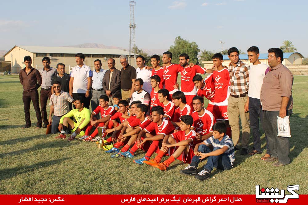 جشن قهرمانی امیدهای هلال‌احمر در لار، عکس+فیلم