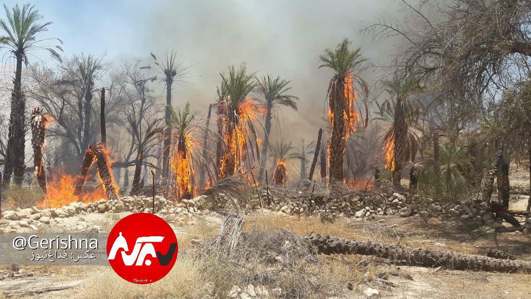 Atash Nakhlestan 02 آتش دوباره به جان یک نخلستان افتاد