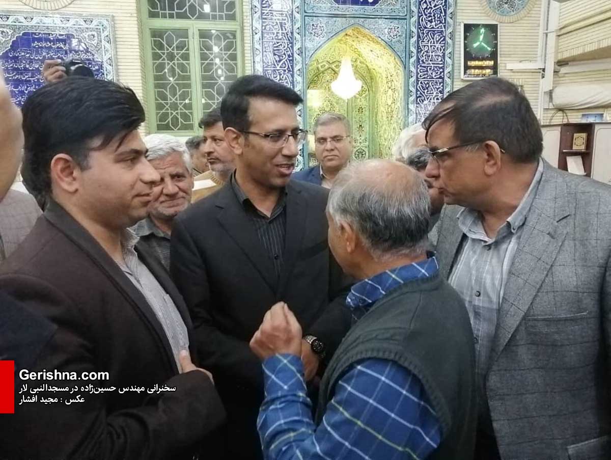 حسین‌زاده در لار: من سیاسی نیستم، متخصص هستم