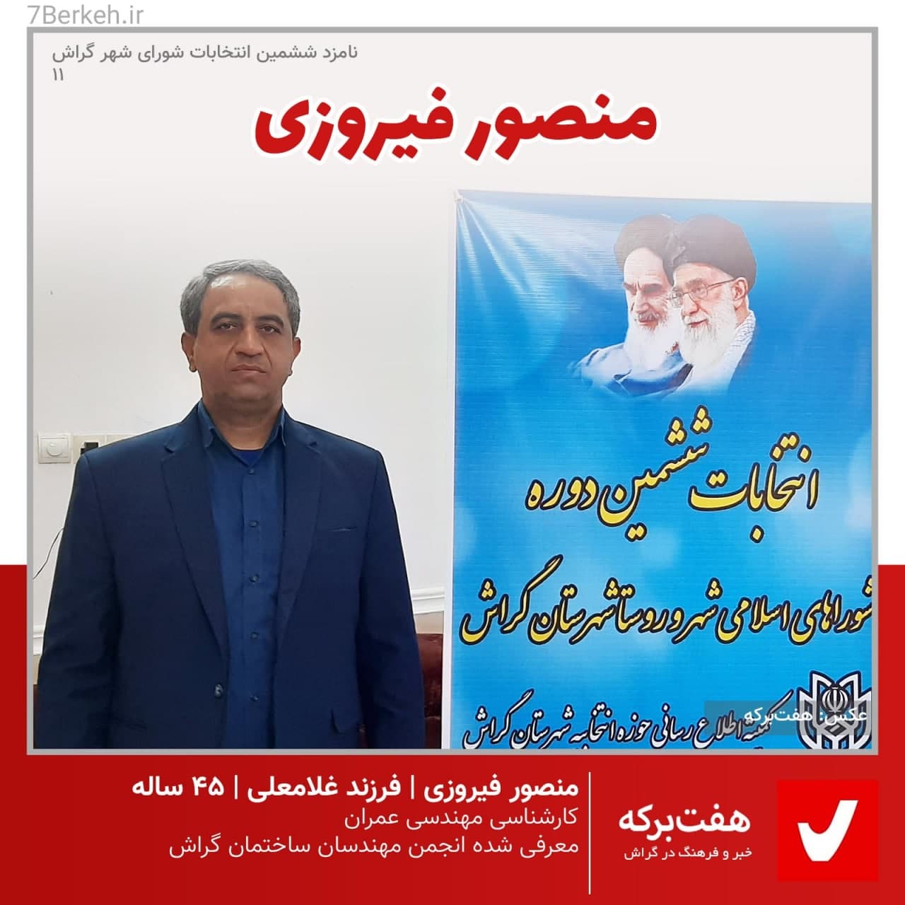 Mansour Firouzi شوراششم: منصور فیروزی، مهندس اصولگرا در راه شورا