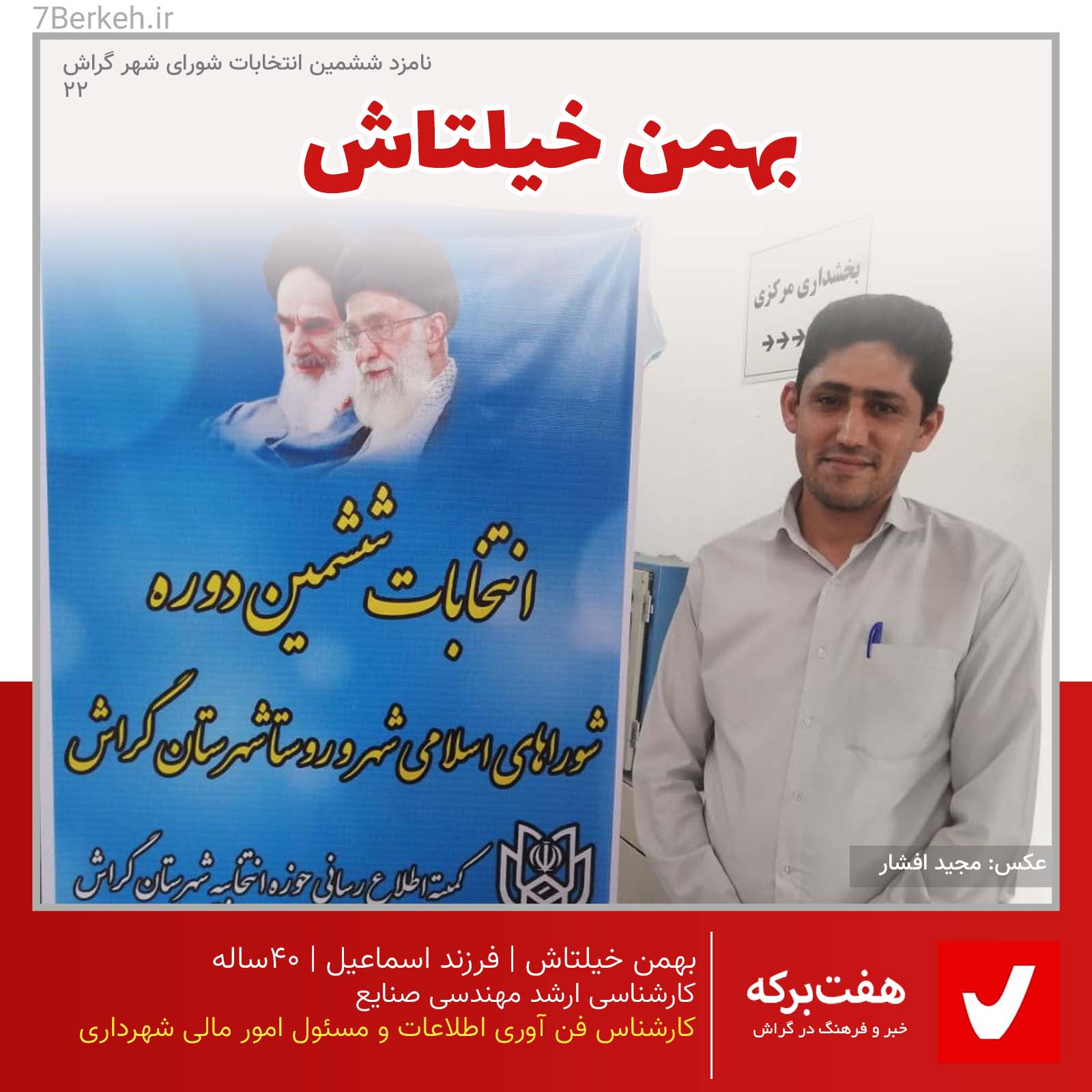 Bahman Khiltash 03 شوراششم: بهمن خیلتاش به دنبال مدرنسازی سیستم شهرداری / انصراف داد