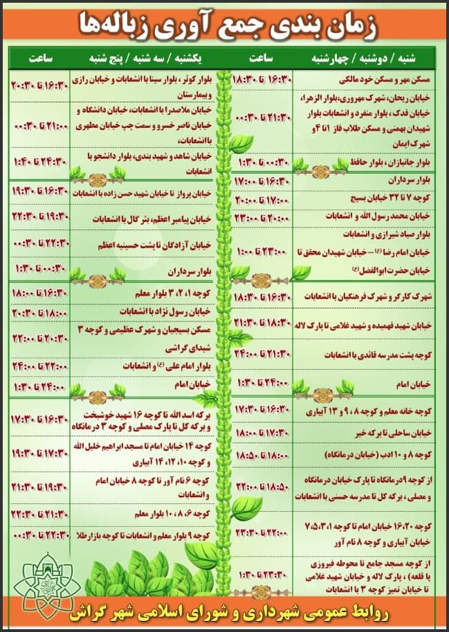 شهرداری برای جمع‌آوری زباله برنامه داد
