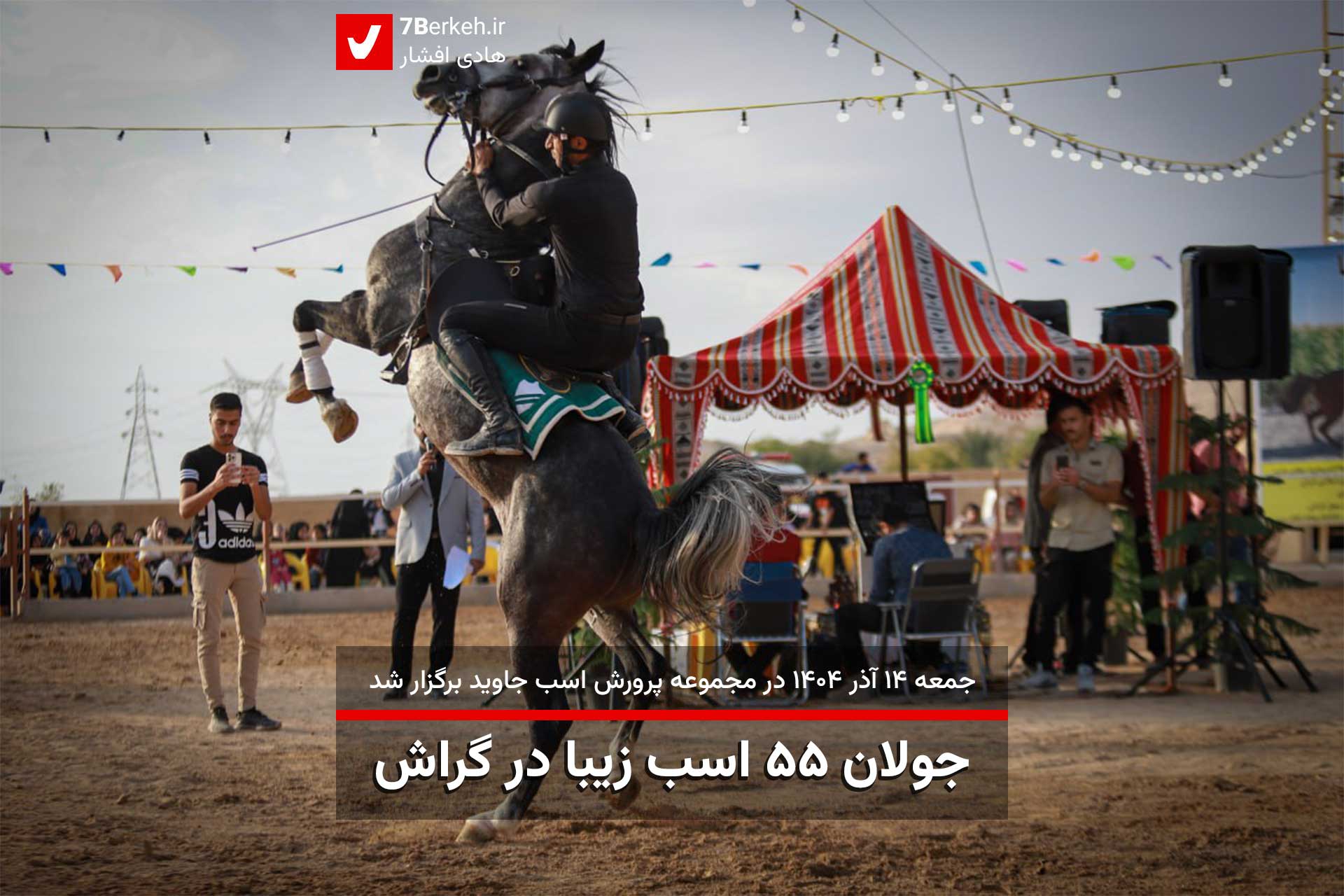 جولان ۵۵ اسب زیبا در گراش